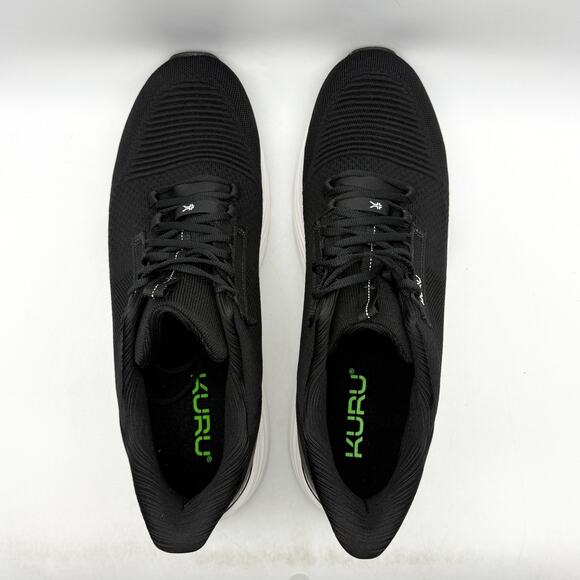 Kuru Mens Atom 2 Running Sneakers US 14 M EU 48 Black White Athletic EUC main image 10
